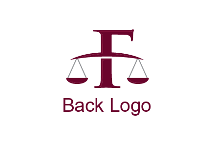 scale incorporated with letter F logo