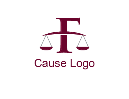 scale incorporated with letter F logo