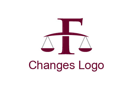 scale incorporated with letter F logo