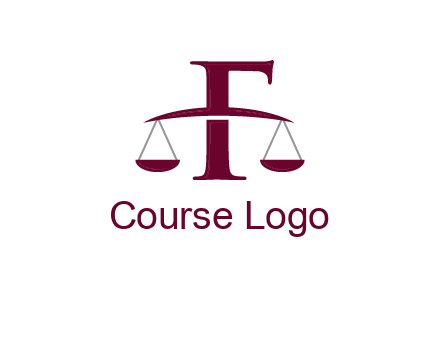 scale incorporated with letter F logo