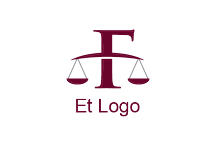 scale incorporated with letter F logo