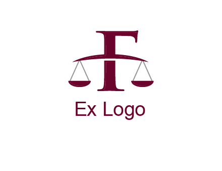 scale incorporated with letter F logo