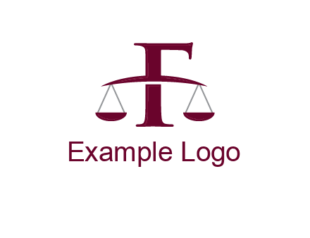 scale incorporated with letter F logo