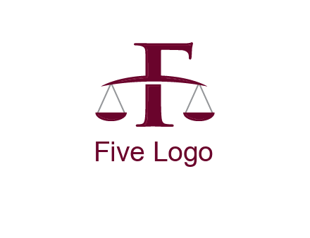 scale incorporated with letter F logo