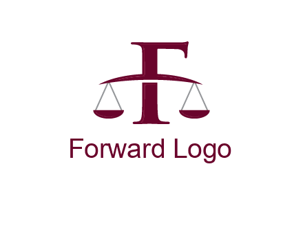 scale incorporated with letter F logo