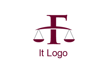 scale incorporated with letter F logo