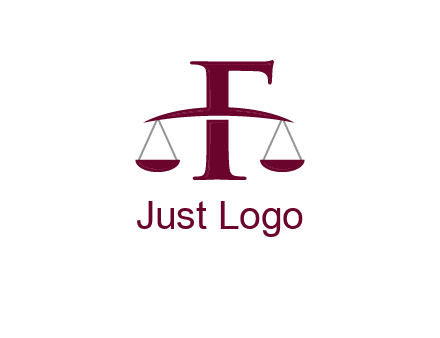 scale incorporated with letter F logo
