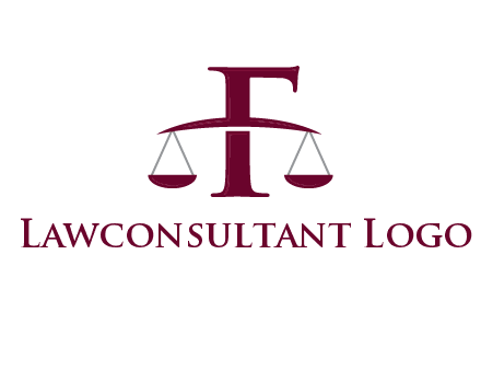scale incorporated with letter F logo