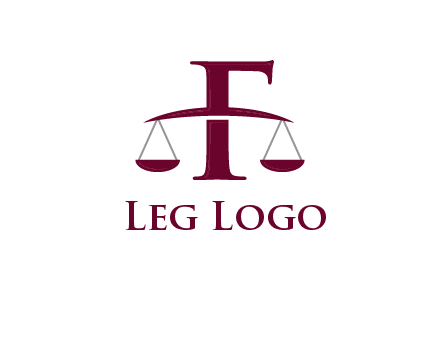 scale incorporated with letter F logo