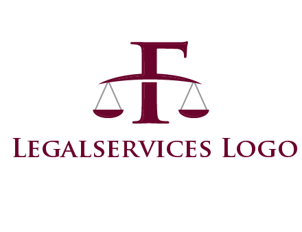 scale incorporated with letter F logo