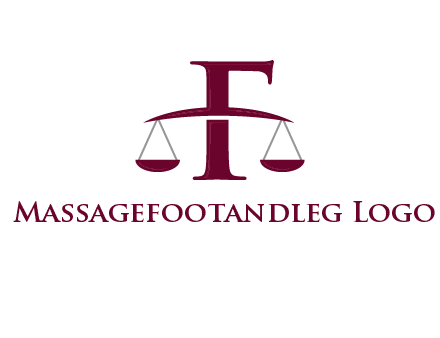 scale incorporated with letter F logo