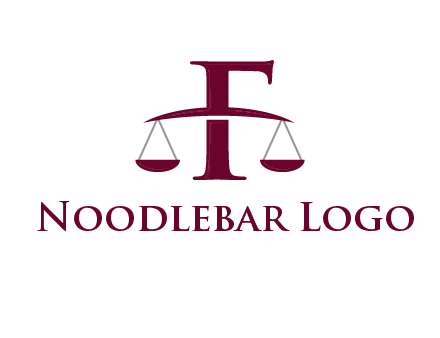 scale incorporated with letter F logo