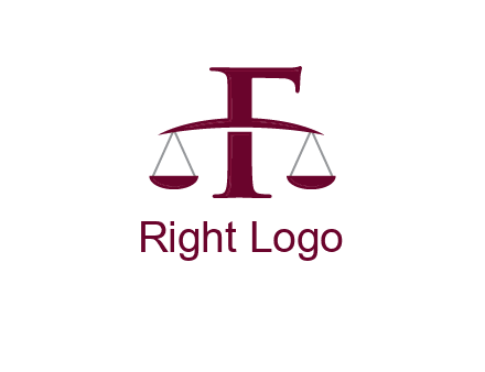 scale incorporated with letter F logo