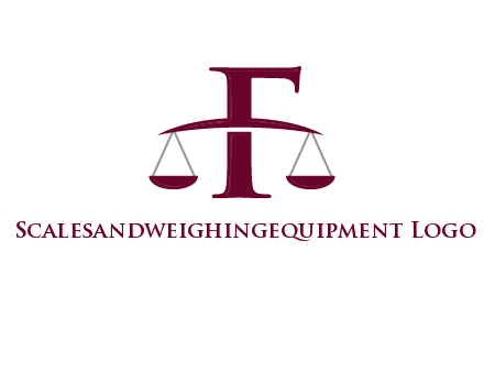 scale incorporated with letter F logo