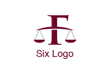 scale incorporated with letter F logo