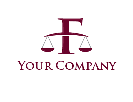 scale incorporated with letter F logo