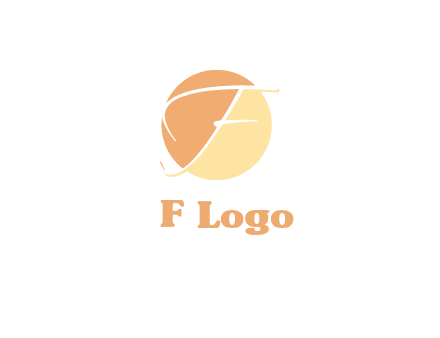 letter F inside circle logo