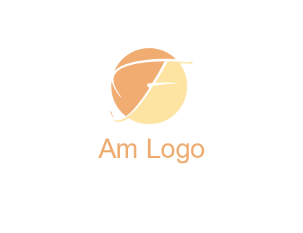letter F inside circle logo