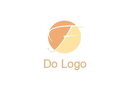 letter F inside circle logo