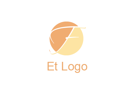letter F inside circle logo