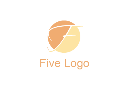 letter F inside circle logo