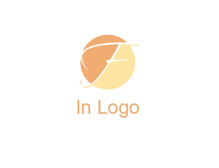 letter F inside circle logo