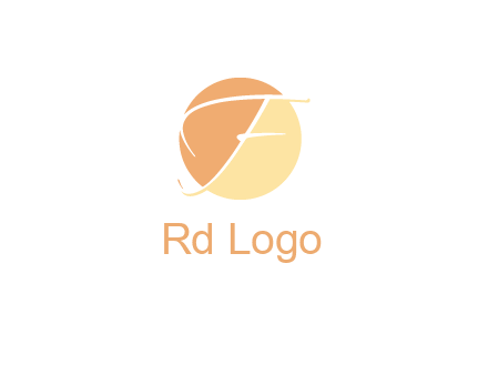 letter F inside circle logo