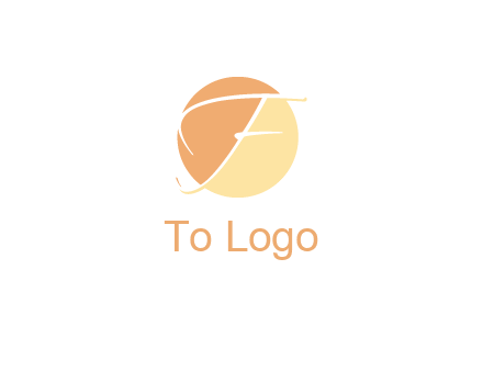 letter F inside circle logo