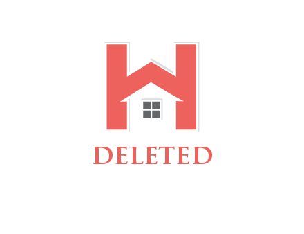 house inside letter H logo