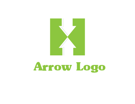 arrows inside Letter H logo