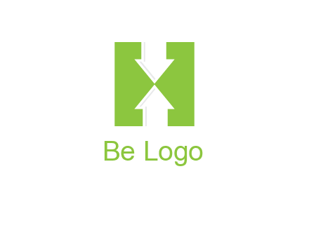 arrows inside Letter H logo