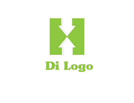 arrows inside Letter H logo