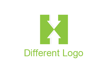 arrows inside Letter H logo