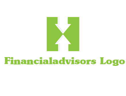 arrows inside Letter H logo