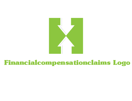arrows inside Letter H logo