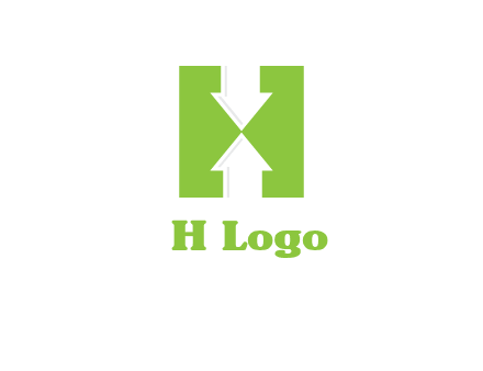 arrows inside Letter H logo