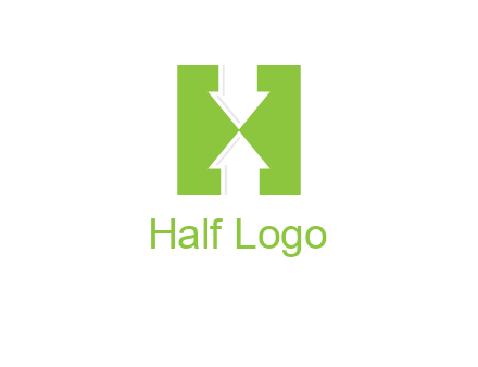 arrows inside Letter H logo