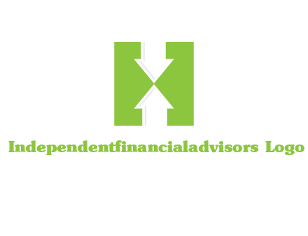 arrows inside Letter H logo