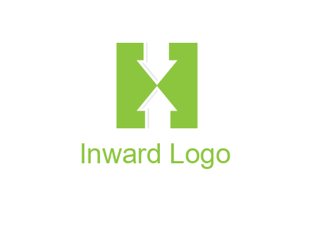 arrows inside Letter H logo