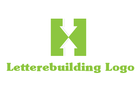 arrows inside Letter H logo