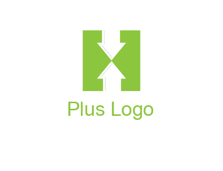 arrows inside Letter H logo