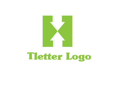 arrows inside Letter H logo