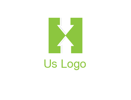 arrows inside Letter H logo