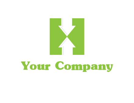 arrows inside Letter H logo