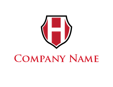 letter H inside shield logo