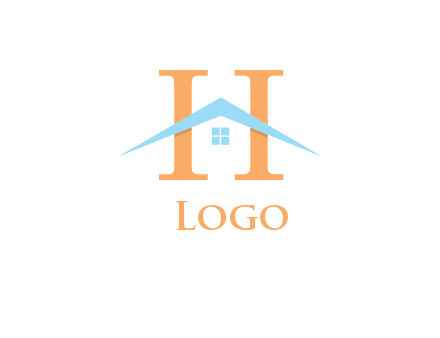 letter H incorporated with house logo