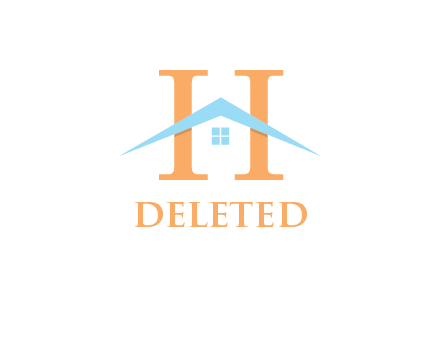 letter H incorporated with house logo
