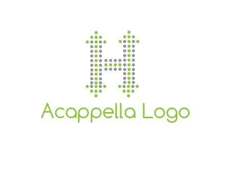 dotted letter H with arrow logo