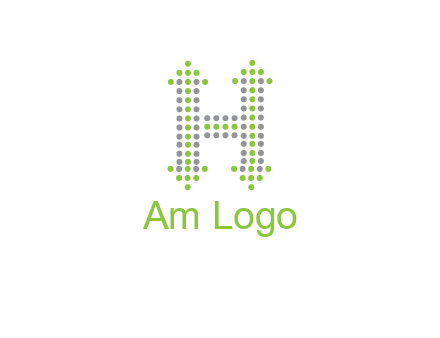 dotted letter H with arrow logo