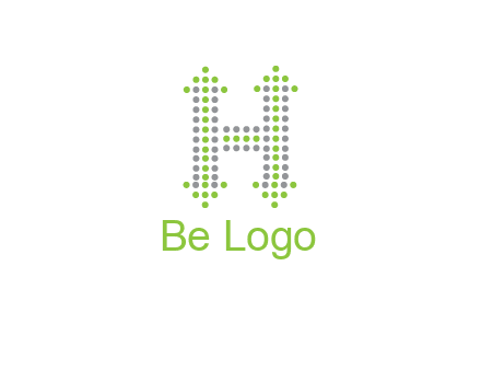 dotted letter H with arrow logo